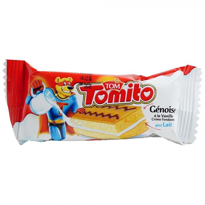 Gâteau Tomito vanille fourré au lait 16g