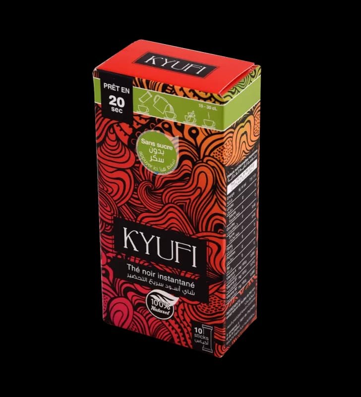 Thé noir soluble KYUFI 10x0.9GR Sans sucre