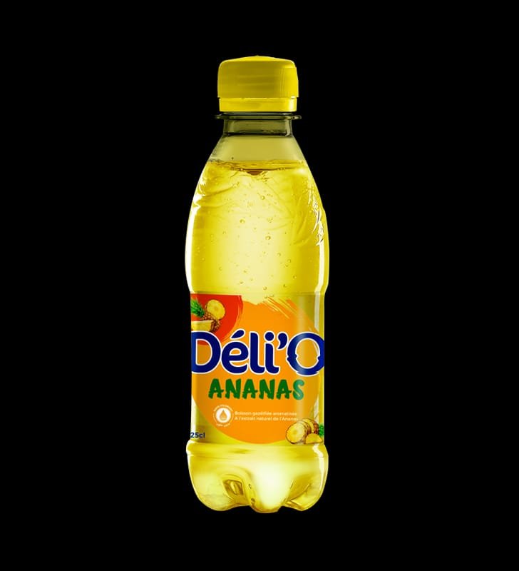 Eau gazéifiée ananas Déli'O 25cl