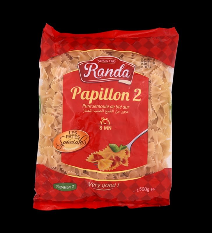 Pâte speciale papillon RANDA  500GR N°2