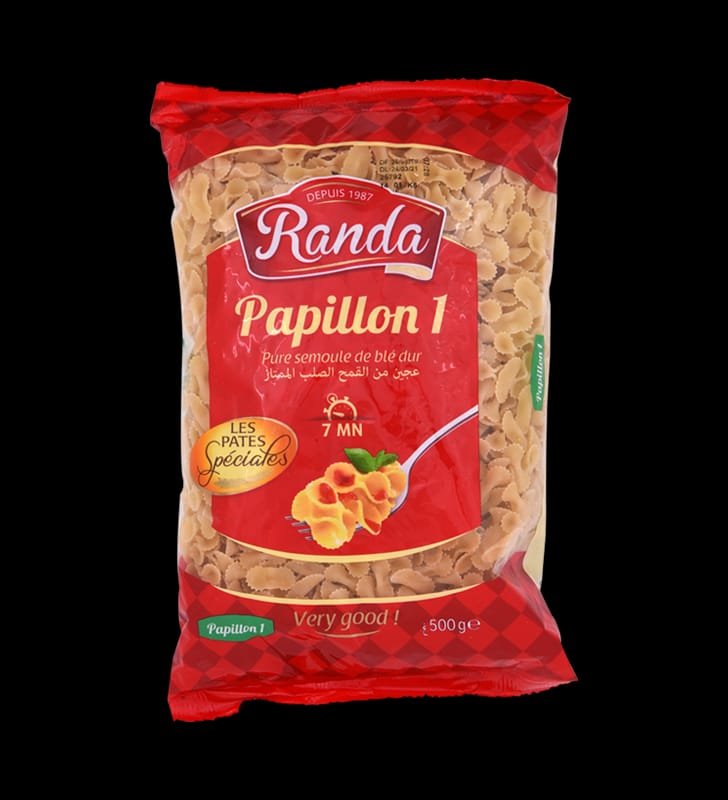 Pâte papillon RANDA  500GR N°1